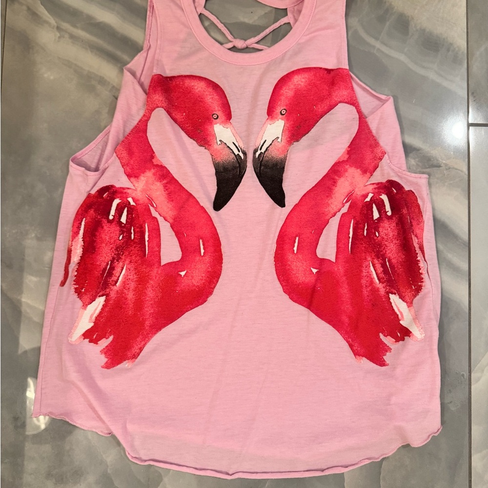 CHASER Pink Flamingo Tank Top